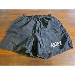 Unicor US Army PFU Shorts Adult Medium Black Military Physical Fitness Uniform